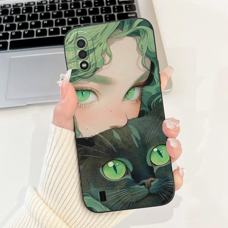 Чехол для Samsung Galaxy A01 Модный Чехол с Рисунком Цветов Мягкий Матовый ТПУ Чехол для Телефона для Samsung A01 GalaxyA01 SM-A015F ТПУ