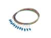 Lanberg SM LC/UPC SEMI TIGHT 9/125 G657A1 12X2M Multicolor Fiber Optic Pigtail