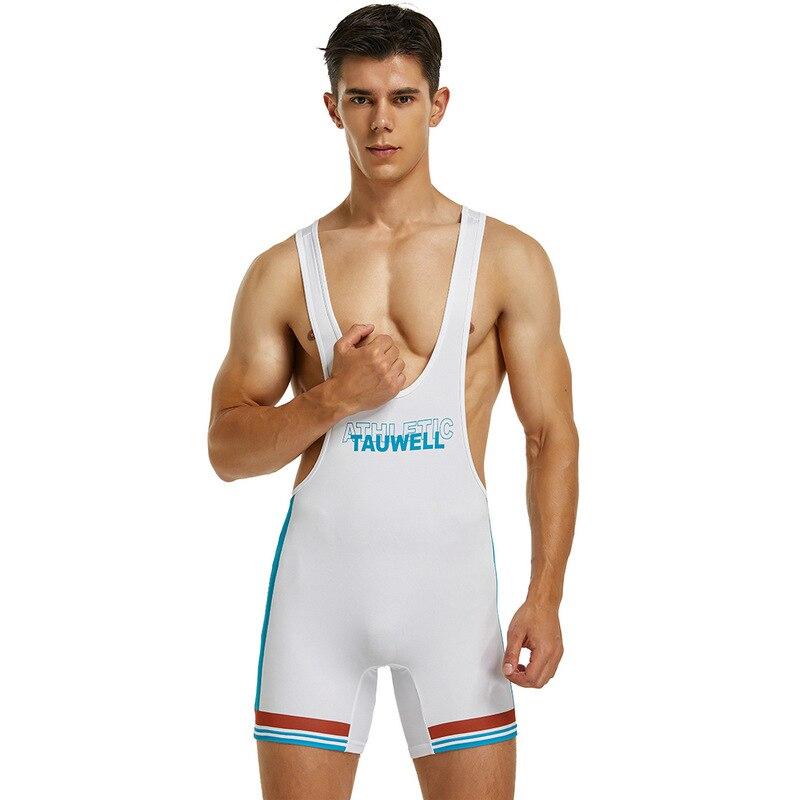 Men's Fun Tight Vest Wrestling Suit Fitness Swimming Shark Pants Body Suit Lingerie