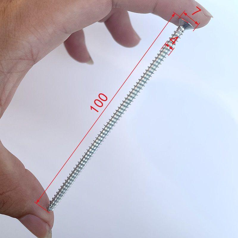 Высокопрочные самонарезающие винты Phillips 1022A по дереву, сине-белый цинк, M4/M5 для установки штор и деревообработки.