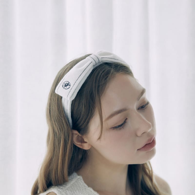 АНОЭТИЧЕСКАЯ КОКО ЛЕНТА ОБОДОК ДЛЯ ВОЛОС_БЕЛЫЙ