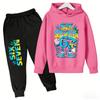 Стильная детская одежда Brainrot Tracksuit Fashion 67 Six Seven Print Худи+Брюки Костюм 2 шт. Мальчик Девочка Дети Праздничные Подарки