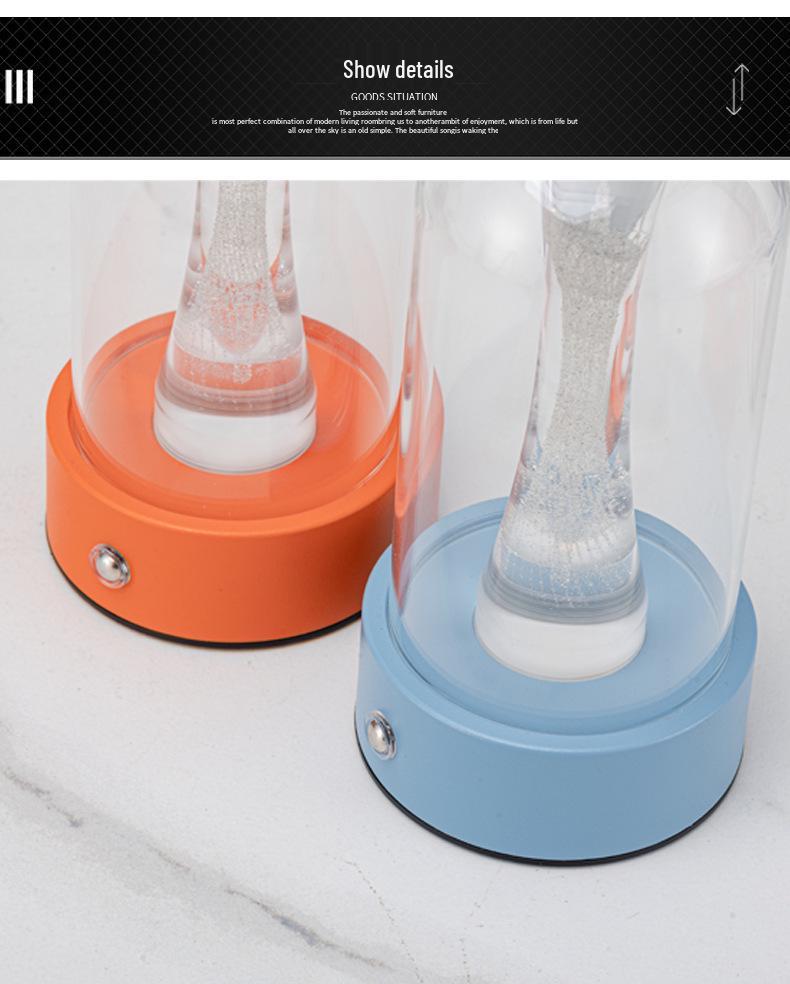 Акриловый кованый ночник: Элегантная настольная лампа для отелей, кафе и спален