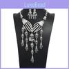 Hand Fashion Bone Women Necklace And Earring Set With Skeleton Fringe Design