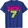 Sick Seven Meme Six Seven Fun Wordplay Drip Unisex T-Shirt