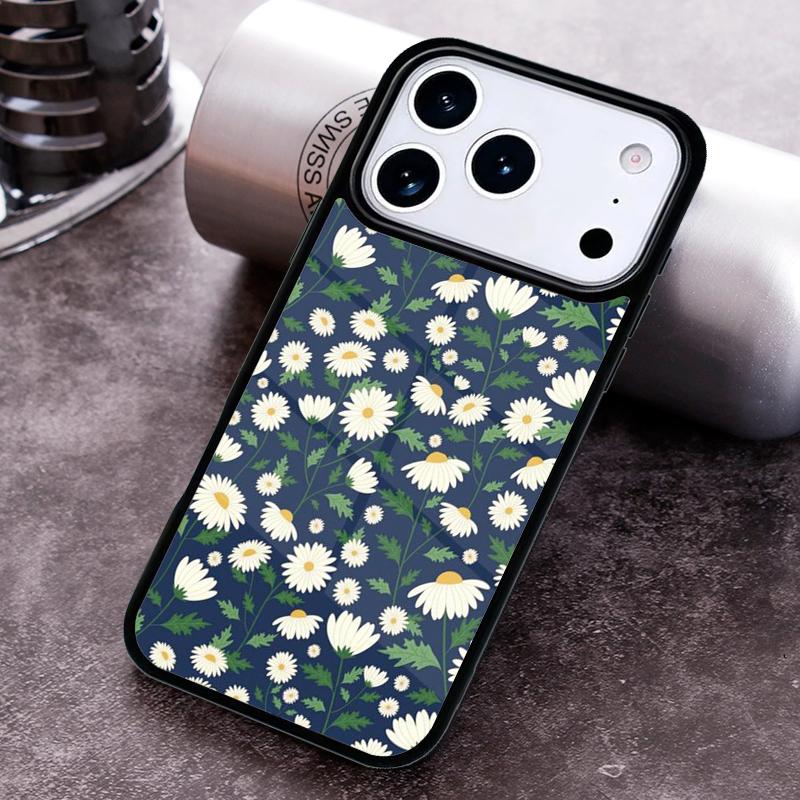 Vintage Daisy Flowers Phone Case For iPhone 17,16e,15,14,13,12,11,Mini,Pro,MAX soft Silicone Cover