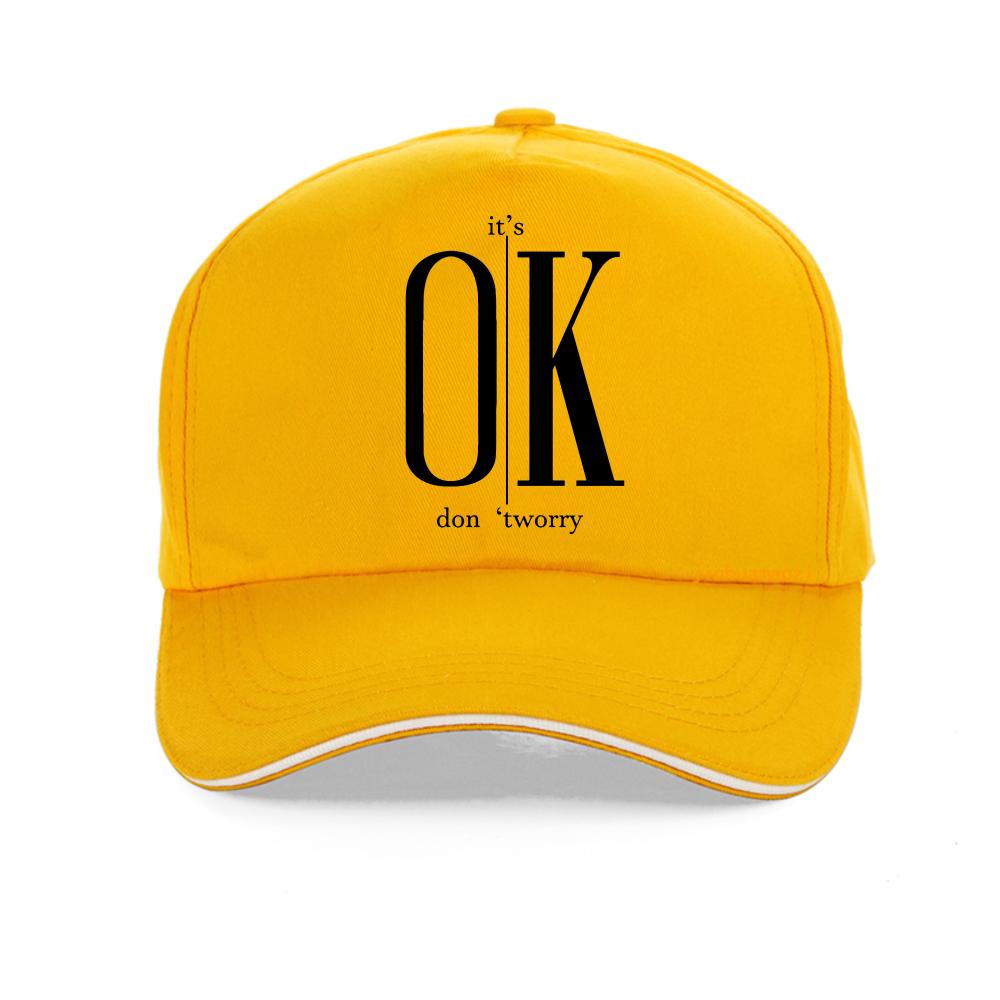 Unisexs Street Ok Letter Print baseball cap Summer Unisexs Casual adjustable sun hat fashion woUnisexs Breathable snapback hats