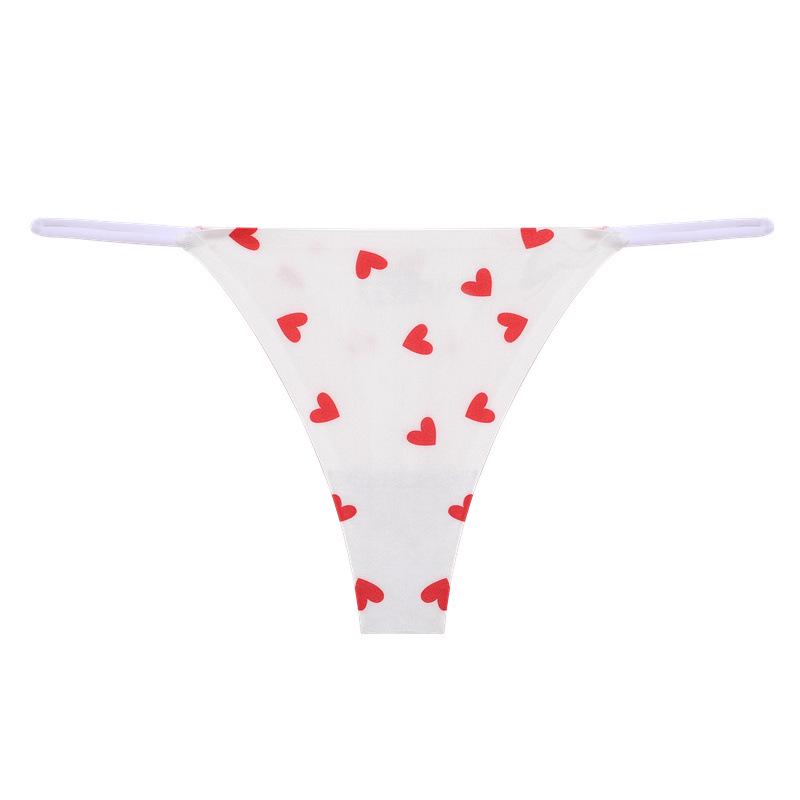 Женские бесшовные трусы из ледяного шелка с леопардовым принтом, с низкой посадкой