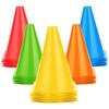 6Pcs 18cm Football Training Cone Plastic Soccer Cone Markers Football Marking Holder Accessory
