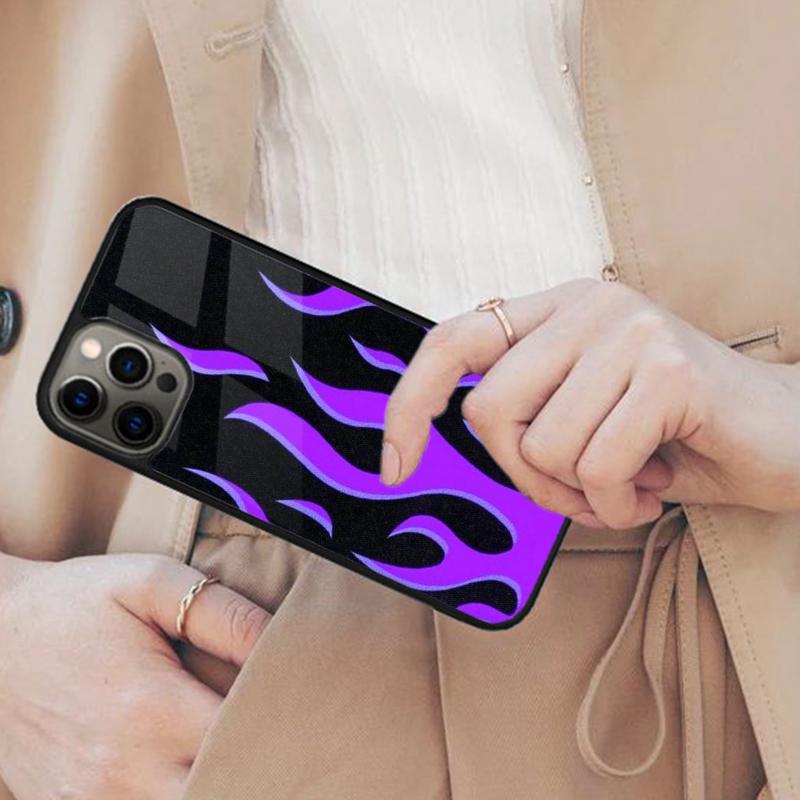 Fashion Design Flame Pattern Magnetic Phone Case For APPLE iPhone 17 Air 16 14 13 12 Pro Max 15 Plus Wireless With MagSafe Cover