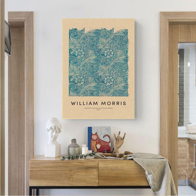 Музей Уильяма Морриса, художественная выставка, плакат, настенная живопись на холсте, ретро, скандинавская гостиная, украшение для дома, фотографии