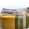 Grains Separate Storage Box Sealed Rotating Rice Bucket Home Insect Damp Proof Rice Storage Tank L 27x27cm 10.6x10.6in
