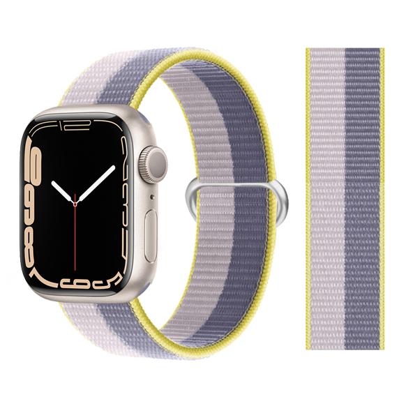 2 шт. Ремешки Для Apple Watch Band 44 мм 40 мм 45 мм 46 мм 42 мм 49 мм 41 мм Нейлоновый петлевой браслет iwatch Серия 10 9 8 7 6 5 3 se ultra 2