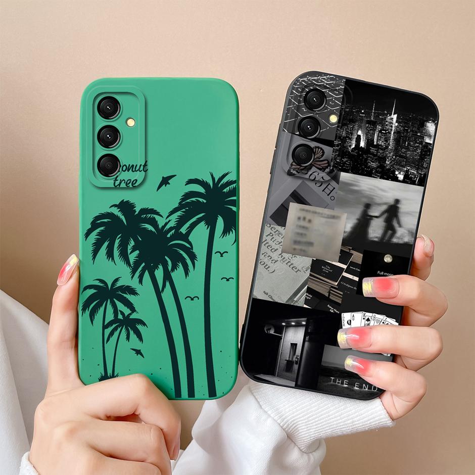 Чехол для Samsung Galaxy M23 M33 M35 M53 5G Модный Черный Кокосовая Пальма Силиконовый Мягкий Чехол SamsungM23 M 33 M35 M53 5G Funda Shell