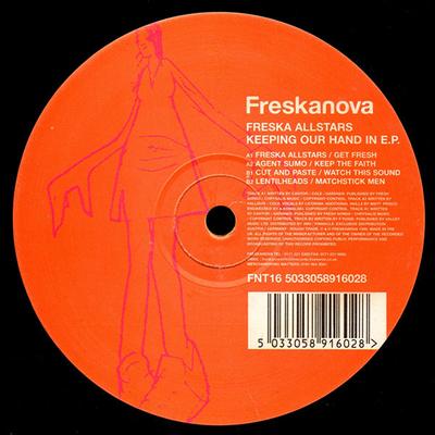 12-дюймовая пластинка FRESKA ALLSTARS / VARIOUS - Keeping Our Hand In EP FNT16 Freskanova 1999 UK Танцевальная и Электронная Музыка Б/У
