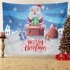 Home Decor Tapestry Santa Christmas Tree Print Wall Hanging Room Wall Decor Background Fabric