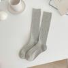 Socks Pure Cotton Calf Socks Pressure Thin High Stockings Cotton Double Needle Boneless Stacking Socks
