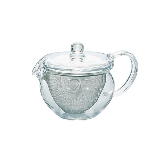 Стеклянный чайник для заваривания чая HARIO Chacha Kyusu Maru, термостойкий, практичный объем 300 мл, CHJMN-30T
