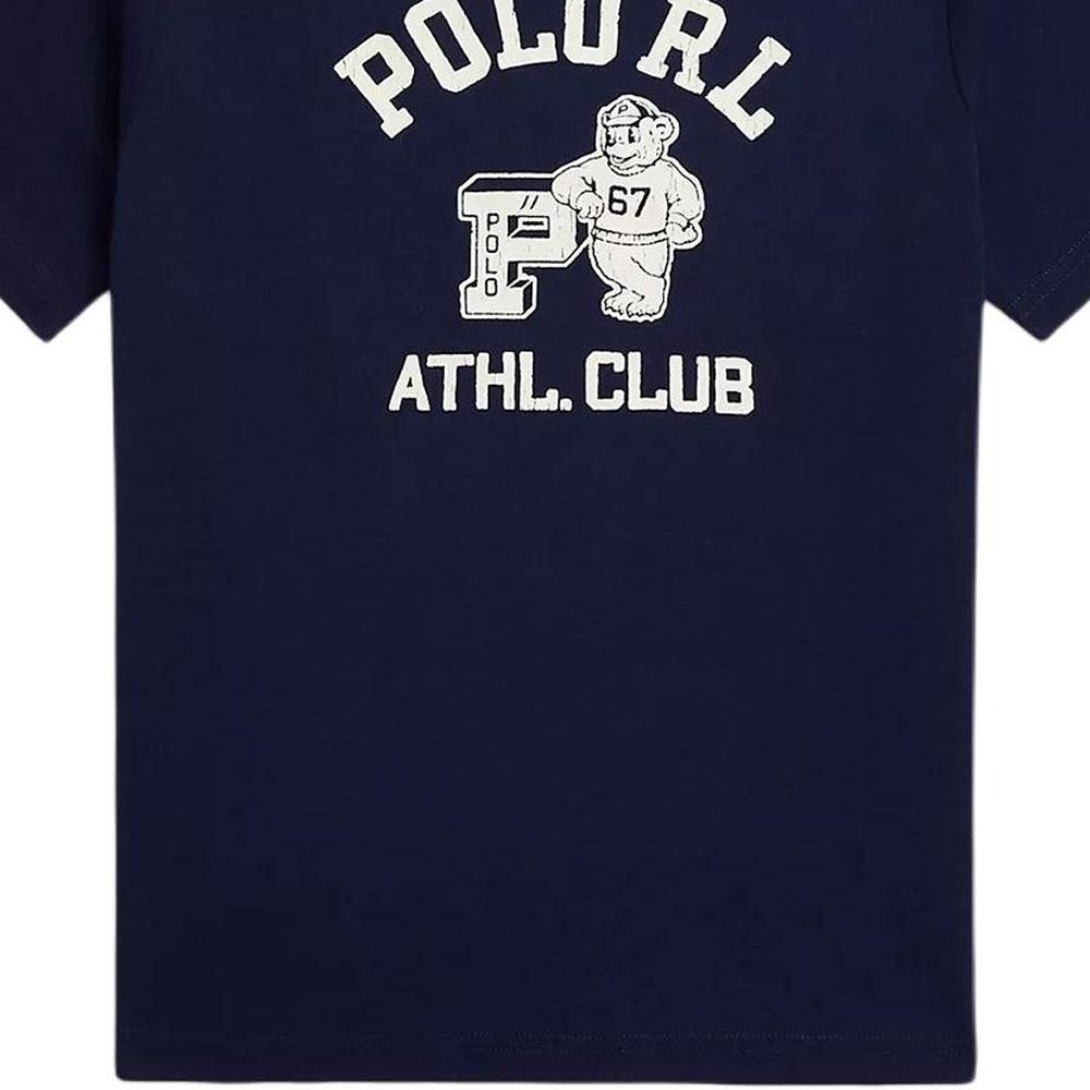 Футболка Polo Ralph Lauren Хлопок Круглый вырез С принтом Короткий рукав Детские топы 323981269-001