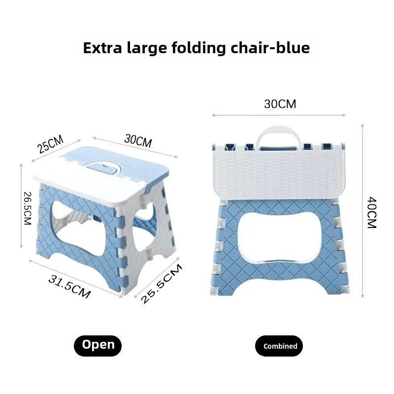 Folding stool Plastic Thickened Small Bench Children Adult Outdoor Portable Folding Chairs Small Chair Stall Stool
