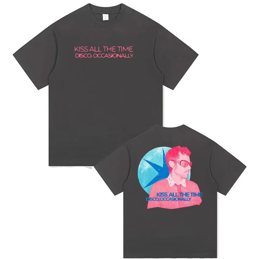 Kiss All The Time Disco Occasional Album 2026 Merch T Shirts Unisex Women Summer High Quality Fashion pure Cotton Tshirt Tops