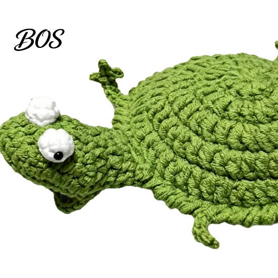 Crochet Lizard Coaster Coaster, Funny Handmade Animal Cup Mat, 3D Knitted Drink for Desk, Cute Heat Resistant Table Protector DIY Kit
