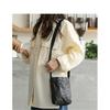 Ielgy Japanese Casual Retro Mobile Phone Bag Fashion Kraft Paper One-Shoulder Female Bag Pleated Messenger Bag