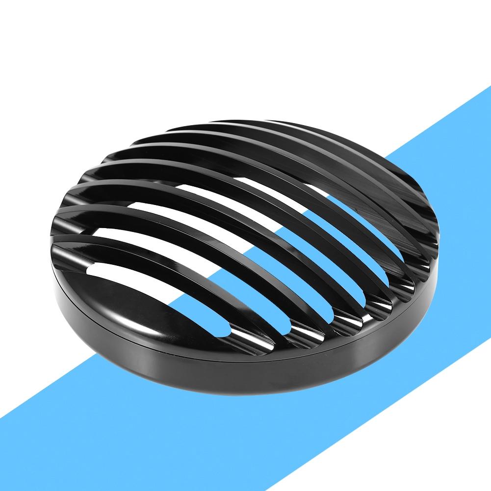 Black 5 3/4" Aluminum Motorcycle Hdlight Grill Cover for XL 883 1200