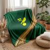 Norwich City Football Print Flannel Blanket, Soft Warm Lightweight Throw Blanket for Sofa Bed Camping