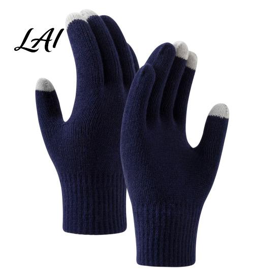 Daily Commuting Driving Gloves Knitted Touchscreen for Women Men Winter Warm Five Finger Gloves Mens Womens Thermal Cold Weather Texting And Outdoor