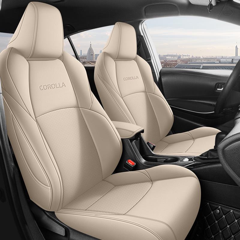 Универсальные всесезонные чехлы на сиденья для Toyota Corolla, подходят для моделей с двойным двигателем, полностью закрывающие подушки автомобильных сидений