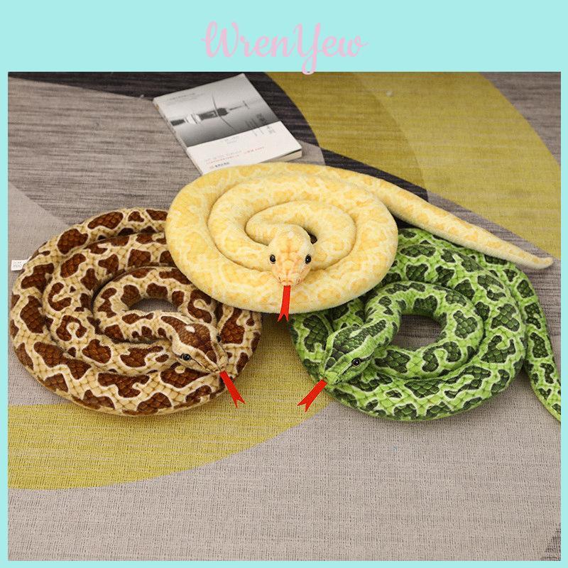 Giant Anaconda Plush Toy Super Soft Pp Cotton Snake Stuffed Animal For Children