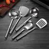 5PCS/SET 304 Stainless Steel Practical Spatula Kitchen Utensil Set Cooking Tool Slotted Turner Rice Spoon Ladle Cooking Tools