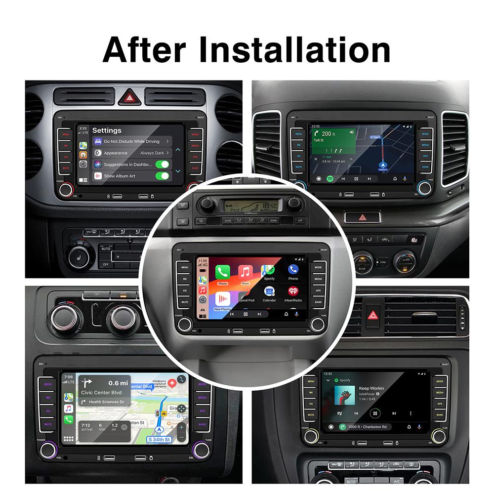 7" 2 Din HD Car Media Video RDS Airplay Car Radio Wireless CarPlay Android Auto Stereo Audio для VW/Seat/Skoda/Passat/Golf/Polo