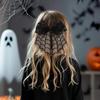 Lace Spider Web Hair Clip Spring Clip Halloween Hairpin Creative Bat Head Veil  Wedding