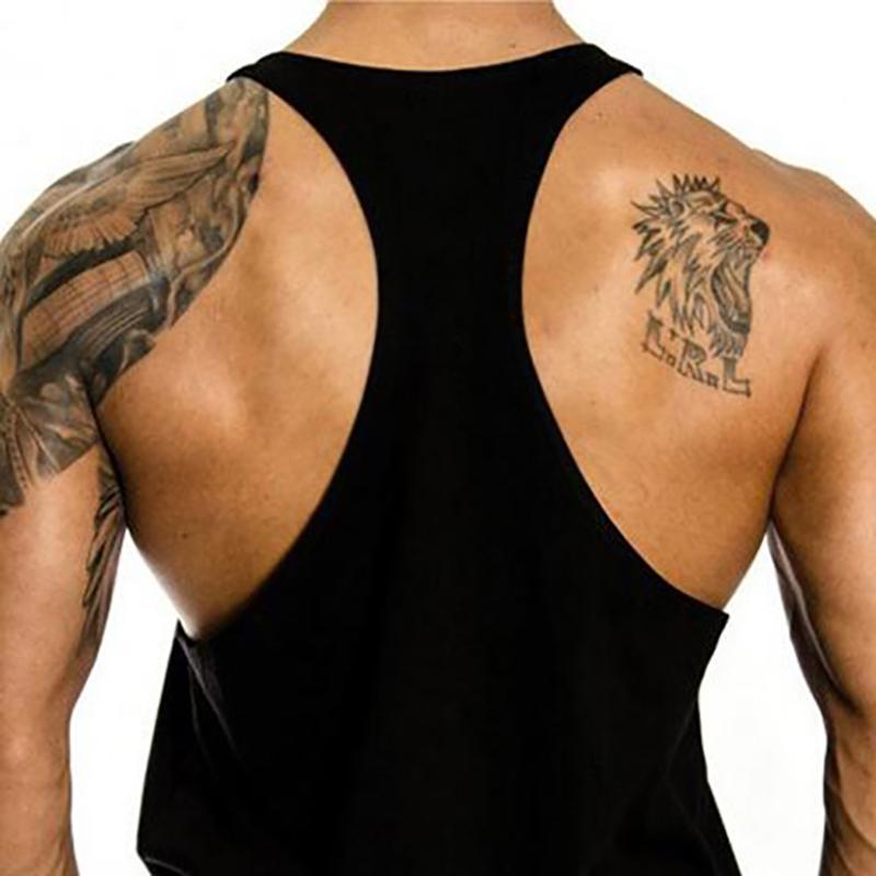 Muscleguys Mens Bodybuilding Stringer Tank Tops Gym Sportswear Cotton Breathable Workout Muscle Vest Summer Fitness Sleeveless Y Back Shirt