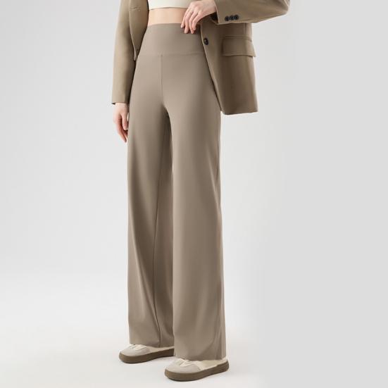 Women Yoga Pants High Waist Wide Leg Pants Breathable Lounge Trousers Spring Autumn Floor Length Pants for Women