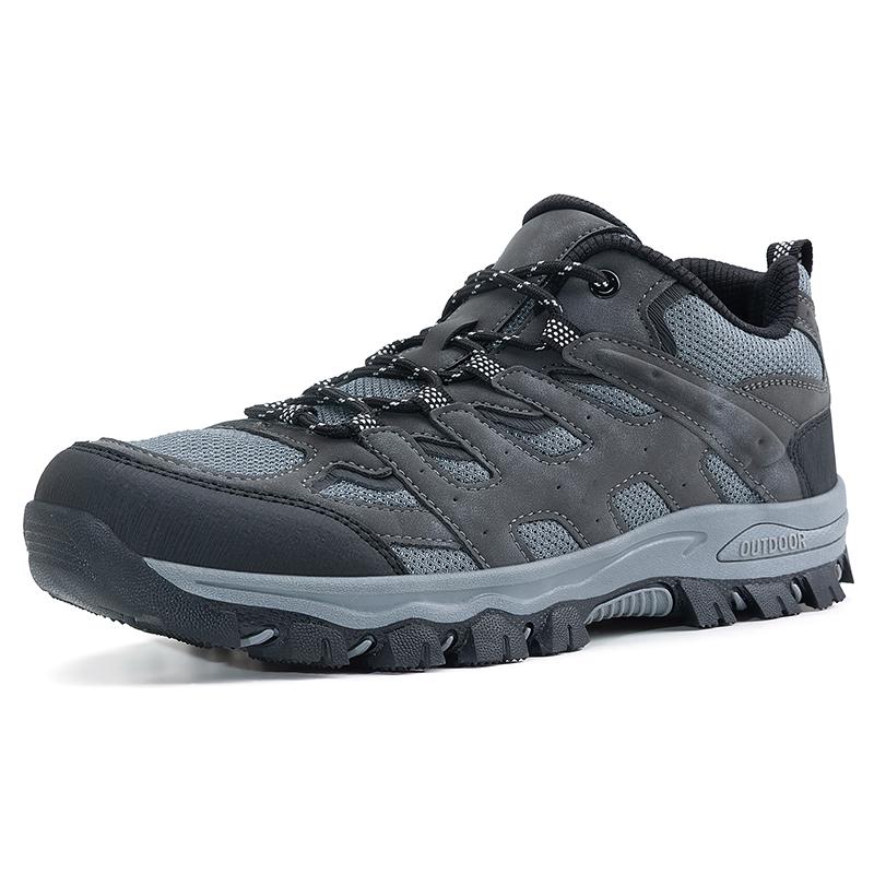 Мужские походные ботинки Дышащая кожа Уличная мужская обувь Износостойкие Мужские треккинговые ботинки для ходьбы Охотничьи тактические кроссовки