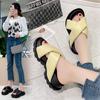 Fashion New Slippers Women's Summer Cross with Thick Soles Design Beach Sandals Fashion Out Sandals Roman Shoes