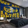 Leeds Crest Custom Name Wall Tapestry Aesthetic Wall Hanging Printed Fabric Blanket Decorative Tapestries For Bedroom Living Room Home Decor