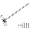 Ideamall Stainless Steel Wall-Mounted Towel Rack with Screws, Silver