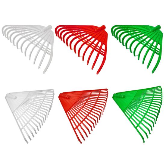 45647 Зубья Грабли для листьев Закаленные грабли Головка для сбора мусора Пластиковый садовый инструмент Легкий вес