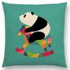 Latest Cartoon Animals Interesting Deer Panda Sheep Bulldog Chameleon Colourful Cushion Cover Car Sofa Throw Pillow Case