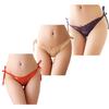 CHROME CRANE Stylish Sexy L3S10 Women's T-Back Panties, Underwear, Thongs, 3-Piece Set, (02.3-Piece Mix)
