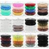Telephone Wire Elastic Hair Rubber Bands Transparent Spiral Hair Ties Rings Gum for Women Hair Accessories