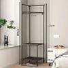 2/3 Tier Corner Coat Rack Bedroom Corner Clothes Rack Bedroom Clothes Stand Organizer Night Table Storage Shelf Clothing Racks