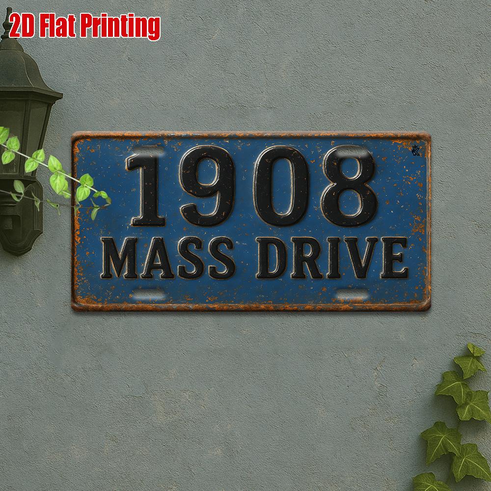Vintage Dominican Metal Sign  Waterproof Metal Wall Art VIP Design Original Blue And Red Background Easy to Install Sui