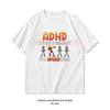 ADHD Its Not Disability Its A Different Ability Skeleton TShirt Woman Man Casual Cotton Graphic T Shirts Streetwear Camisetas