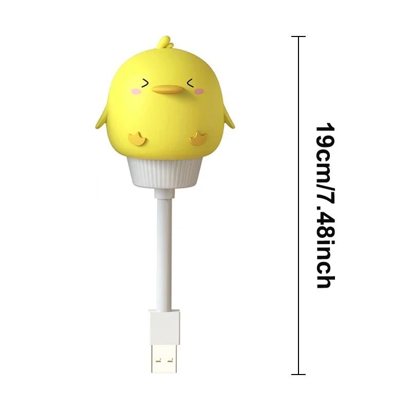 Очаровательный USB мультяшный ночник с мягким светом, декор для детской комнаты, прикроватной тумбочки и детской учебной зоны