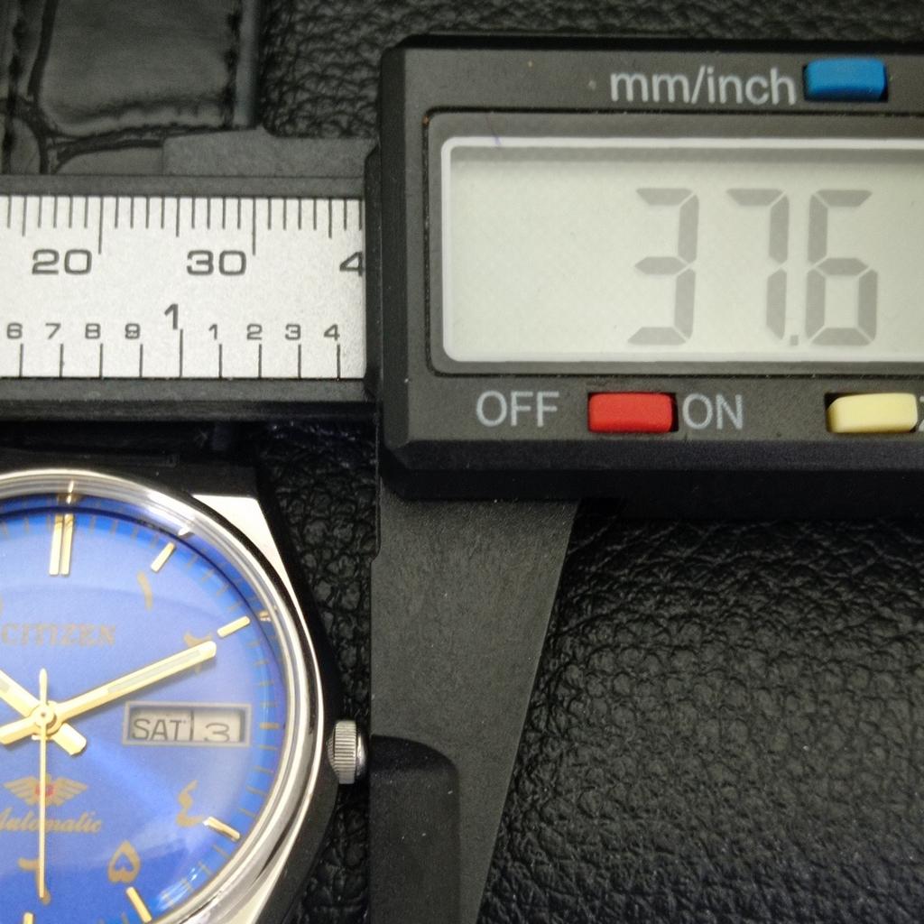 Б/у винтажные мужские часы Citizen Automatic 8200 из Японии с синим циферблатом в арабском стиле a434804-2 R123-a434804